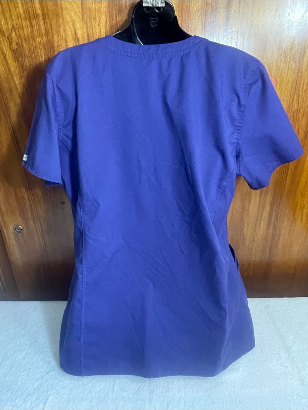 ME Makeover Essentials Deep Purple V-Neck Scrub Tunic - Picture 2 of 5